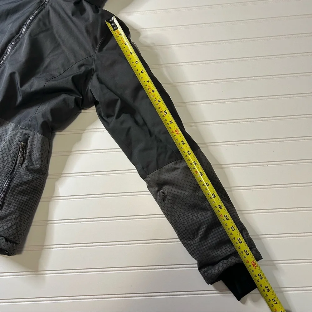 Killtec Ski Jacket Women’s  M Grey Black Water-Resistant Windproof Hooded Coat